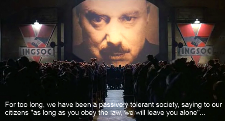 “For too long, we have been a passively tolerant society, saying to our citizens 'as long as you obey the law, we will leave you alone'”