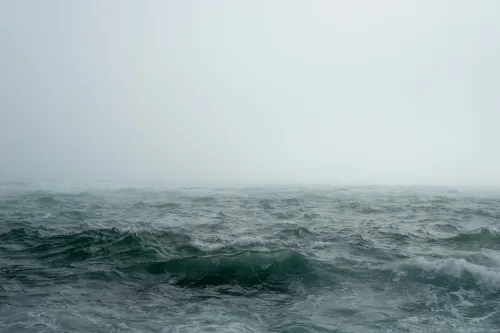 Choppy waters showing an uncertain path